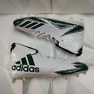 Adidas Mens Football Cleats 16 White Green Shoe Lacrosse Freak X Carbon High